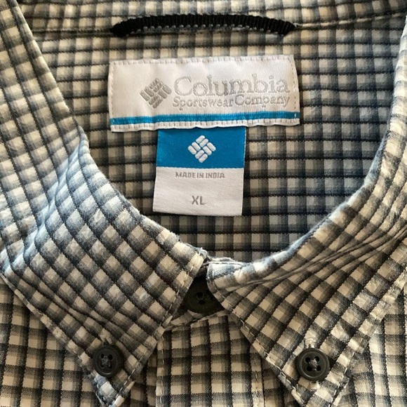 Columbia men’s long sleeve button collar shirt XL geometrical print - Picture 4 of 10